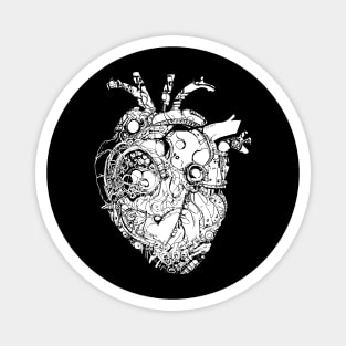 Steampunk Heart Magnet